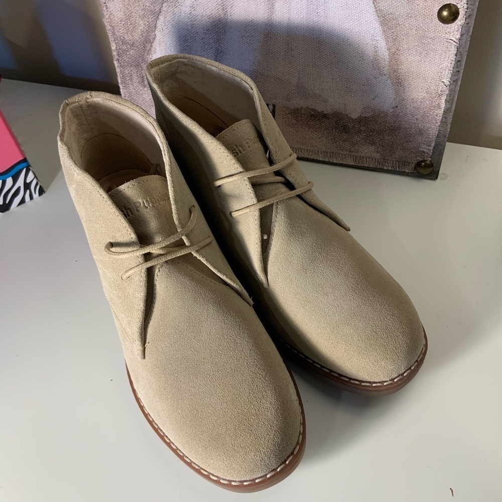 Hush Puppies Mazin Cayto Tan Suede Chukka Boots New